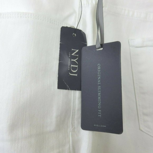 NYDJ Not Your Daughters Jeans White 22W Marilyn Straight Leg Denim Jeans NWT - Picture 5 of 9